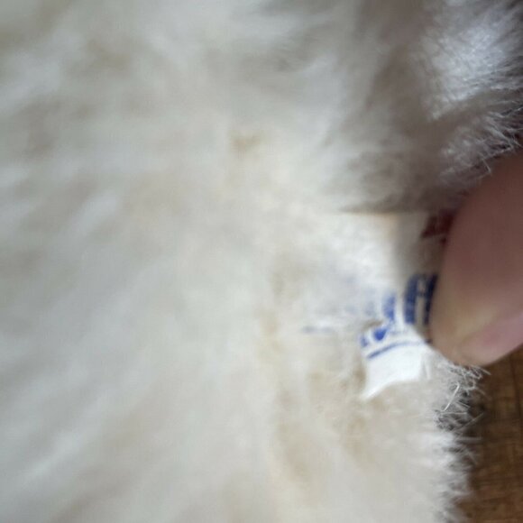 Vintage Easter Stuff Animal FLUFFYVILLE Beige Lucas Lamb Sheep Easter 12" Plush - Picture 8 of 9